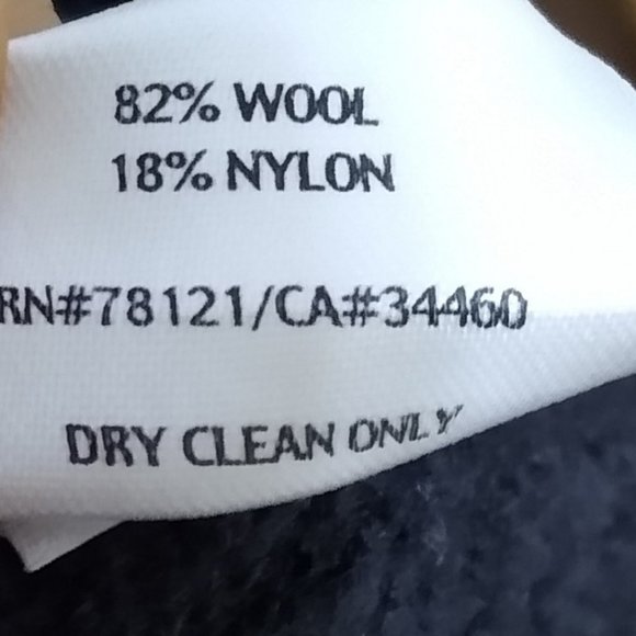 Eileen Fisher Long Black Wool Coat - Picture 8 of 8